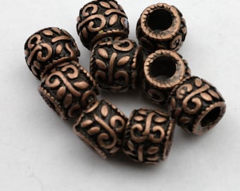 Perlin Perline intermedie in metallo, 5 mm, distanziatore in metallo, rotonde, argento, oro, argento antico, per la creazione di gioielli, accessori fai da te, 525 pezzi