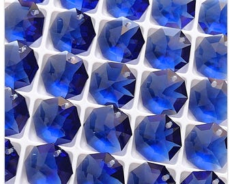 5 prismas de cristal octogonales de 14 mm, colgantes de cristal para lámparas de araña, prismas atrapasoles, cristales colgantes para crear arcoíris, suministros para joyería - 8115-14 mm
