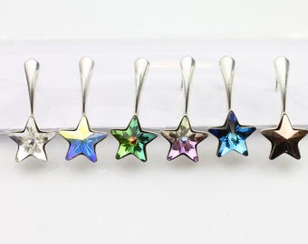 2 Swarovski 6722 Moon Pendant 16mm 20mm 30mm Crystal - Etsy