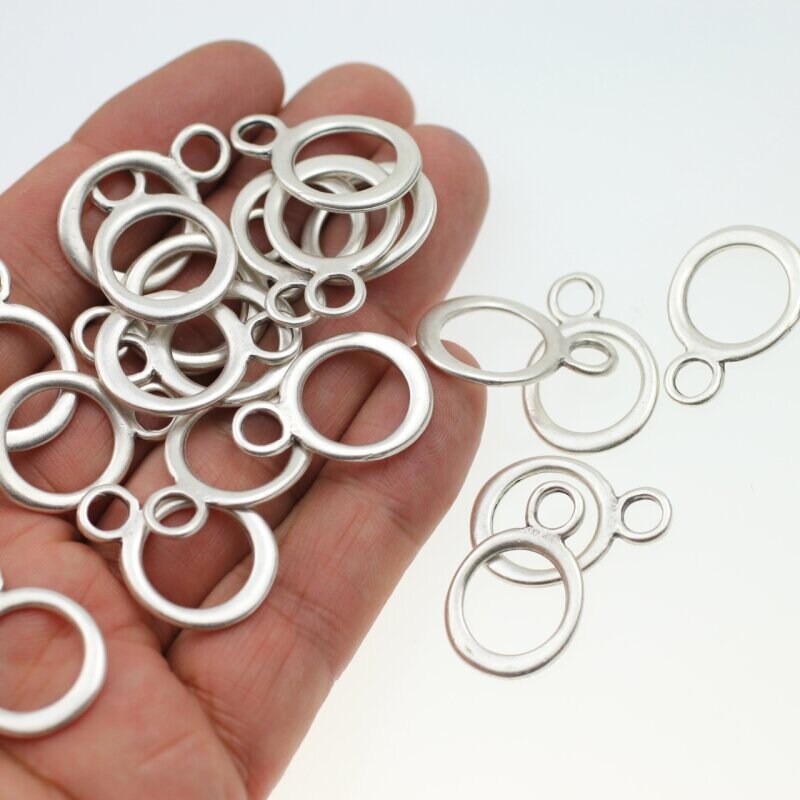 【ファッション通販】 Ring Silver Charms, O Silver 10 Charms, Silver Sterling アクセサリー