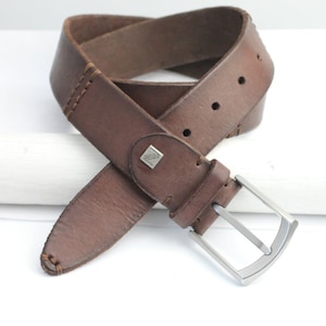 Premium Quality Handmade leather belt, Italian Style Leather Belt with Classic Buckle,High quality genuine Leather Best Man Gift,