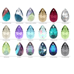 22mm Drop Swarovski Crystals Pear-shaped 22mm perfect for earrings and pendants, Swarovski Crystal Pendant. 1pcs 6106-22mm