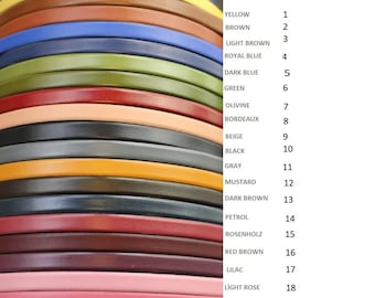 Genuine Leather Flat Cord: Bracelet & Jewelry Making, Thin Belt (10x2mm) - FL102
