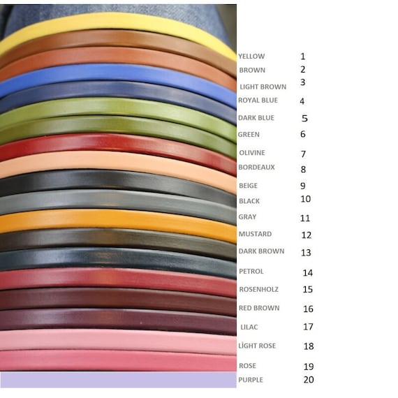 Genuine Leather Flat Cord: Bracelet & Jewelry Making, Thin Belt (10x2mm) - FL102