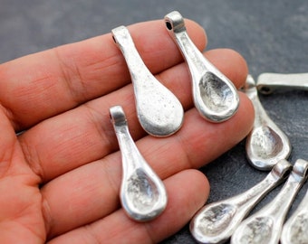 5 piezas de dijes colgantes de plata, colgantes de plata, chapados en plata esterlina, dijes para collares, colgantes para collares, suministros para la fabricación de joyas - zm231as