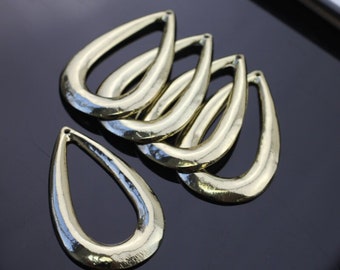 5pcs Gold Teardrop Earring Charms Boho Dangle Pendants Ethnic Jewelry Findings Statement Charm Supplies - zme111