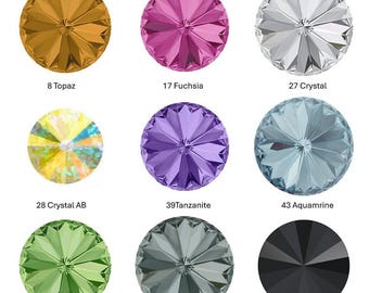 5 mm Swarovski Kristall-Rivoli-Steine, 1122 SS24 Kissenförmiger runder Kristall, Schmuckherstellungszubehör, 20 Stück - 1122-ss24