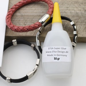 Superlijm 50 g voor het maken van sieraden, snellijm voor leer, glas, hout, keramiek, plastic, ambachtelijke en doe-het-zelfprojecten - EfSa-superlijm