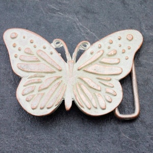 Butterfly Belt Buckle and Leather Belt, Vintage Butterfly Belt Buckle for Belts with Snaps, Craft Gifts for Women,Women Belt Buckles GS276rp