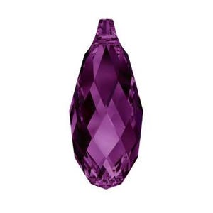 13x6.5mm Briolette Swarovski Crystal Pendant – Teardrop Faceted Drop for Jewelry Making, Necklaces, Earrings, DIY Design 6010 13x6,5