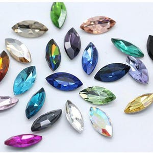 15x7mm Marquise Cut Swarovski Crystal, Crystal Rhinestones Navette, Fancy Stones Crystals, Egyptian Eye,  Prism Crystal  10pcs 4200-15x7