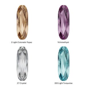 スワロフスキー #4127 39×28mm Swarovski 4127 Big Oval Fancy Stone 39x28mm Crystal by