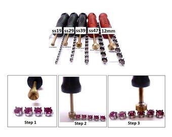 Cup Chain Setting Tool: Round Stone Setter - ss19, ss29, ss39, 12mm - WZ
