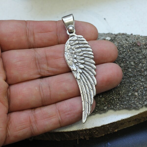 Angel wing pendant findings, Angel wing necklace for women, DIY pendant, Best birthday gift, Good luck symbol, Wholesale zamak pendant P46