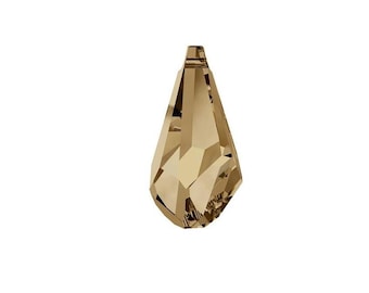 17mm Golden Shadow Swarovski Crystal Polygon Pendant: DIY Jewelry Making - 6015