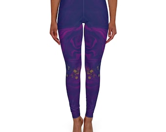 Purple Marble Swirl Leggings