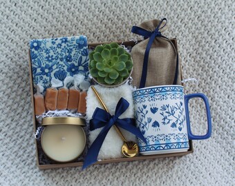 Confezione regalo per lei, regalo per la mamma, invio di un abbraccio, pensando a te, regalo di ringraziamento, confezione regalo di compleanno, regalo Hygge, pacchetto di cura, regalo per le donne