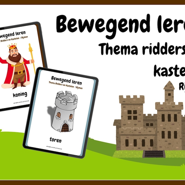 Bewegend leren Thema Ridders en Kastelen - Interactief educatief thema voor kleuters - Kleuterklas Ridders en Kastelen activiteit