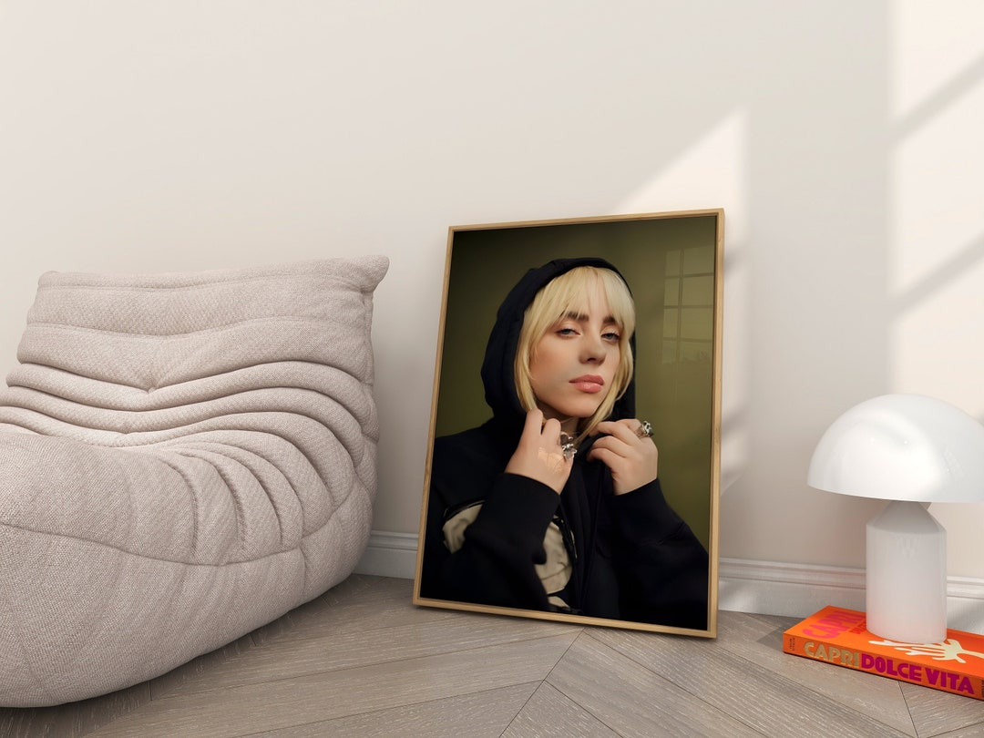 Billie Eilish Print, Printable Poster for Room, Art, Wall Decor, Bad