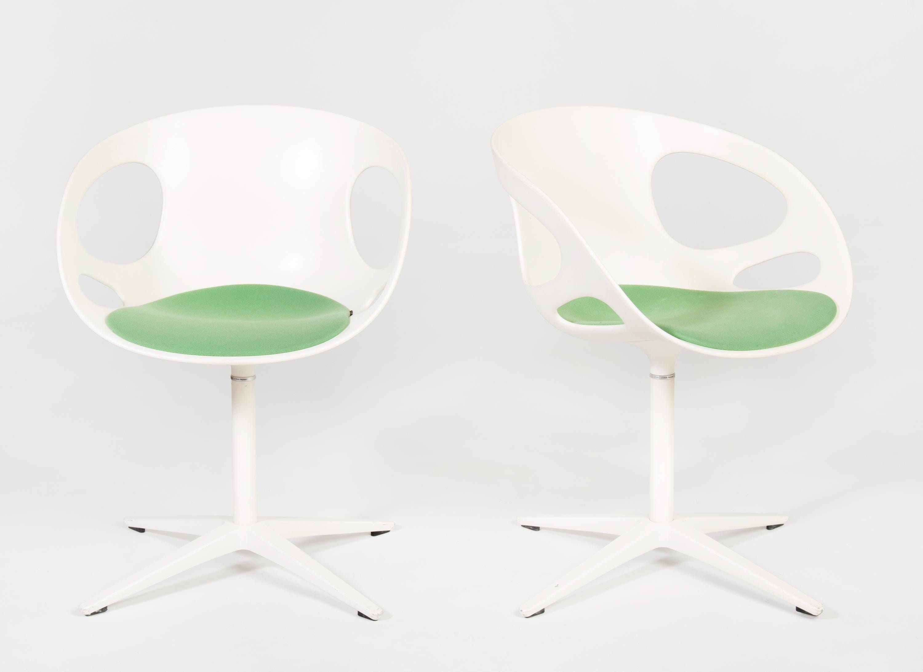 Fritz Hansen Rin Dining Swivel Chair Set by Hiromichi Konno (set