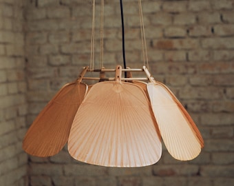 Ingo Maurer 'Uchiwa' Chandelier in Original box, Unused, Germany, 1970s