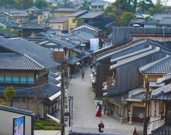 Print - Kyoto Rooftops (10x15 in.)