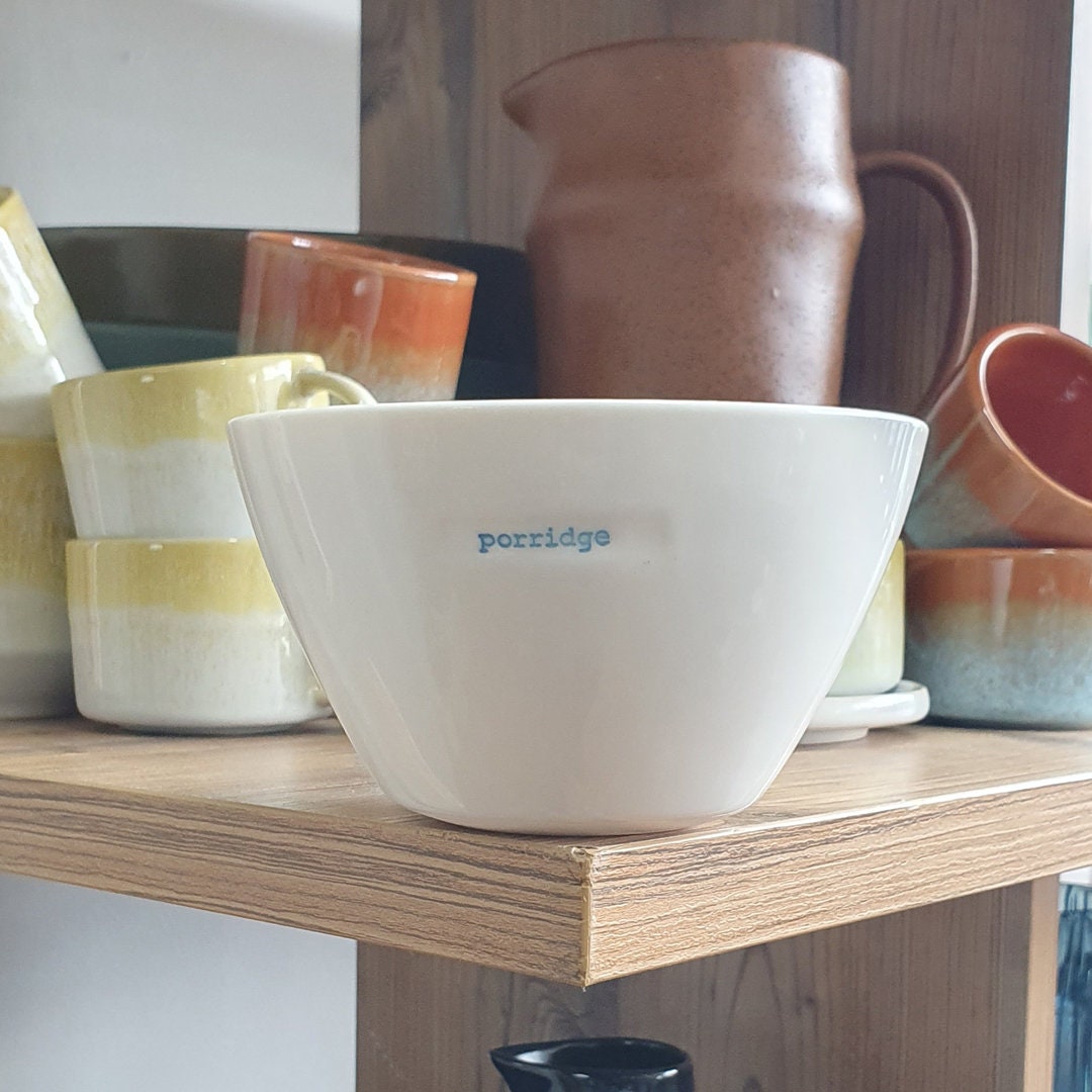 Porridge Bowl Keith Brymer Jones Cereal Bowl Ceramic Cereal Bowl Soup