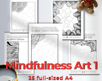 Zentangle Workbook: Mindful Art für Anfänger (Digitaler Download)