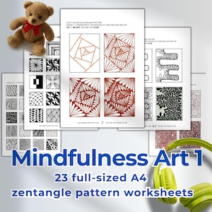 Zentangle Übungsblätter: Easy Art Doodles (Digitaler Download)