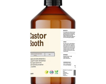 500ml Organic Unscented Liquid Castor Soap Base  , Free from SLS/SLES, For DIY Beauty  & Organic Cleaning products