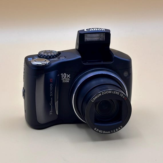 Y2K Canon Powershot SX100 IS Digital Camera, 10x Optical Zoom - Etsy