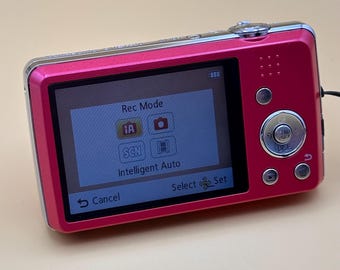 Y2K - Panasonic - Lumix DMC-FS40 Pink Digital Camera W/ Leica Lens