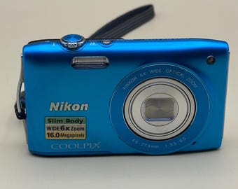 Y2K Nikon Coolpix S3200 CCD Sensor Digital Camera 16.0 MP - Tested