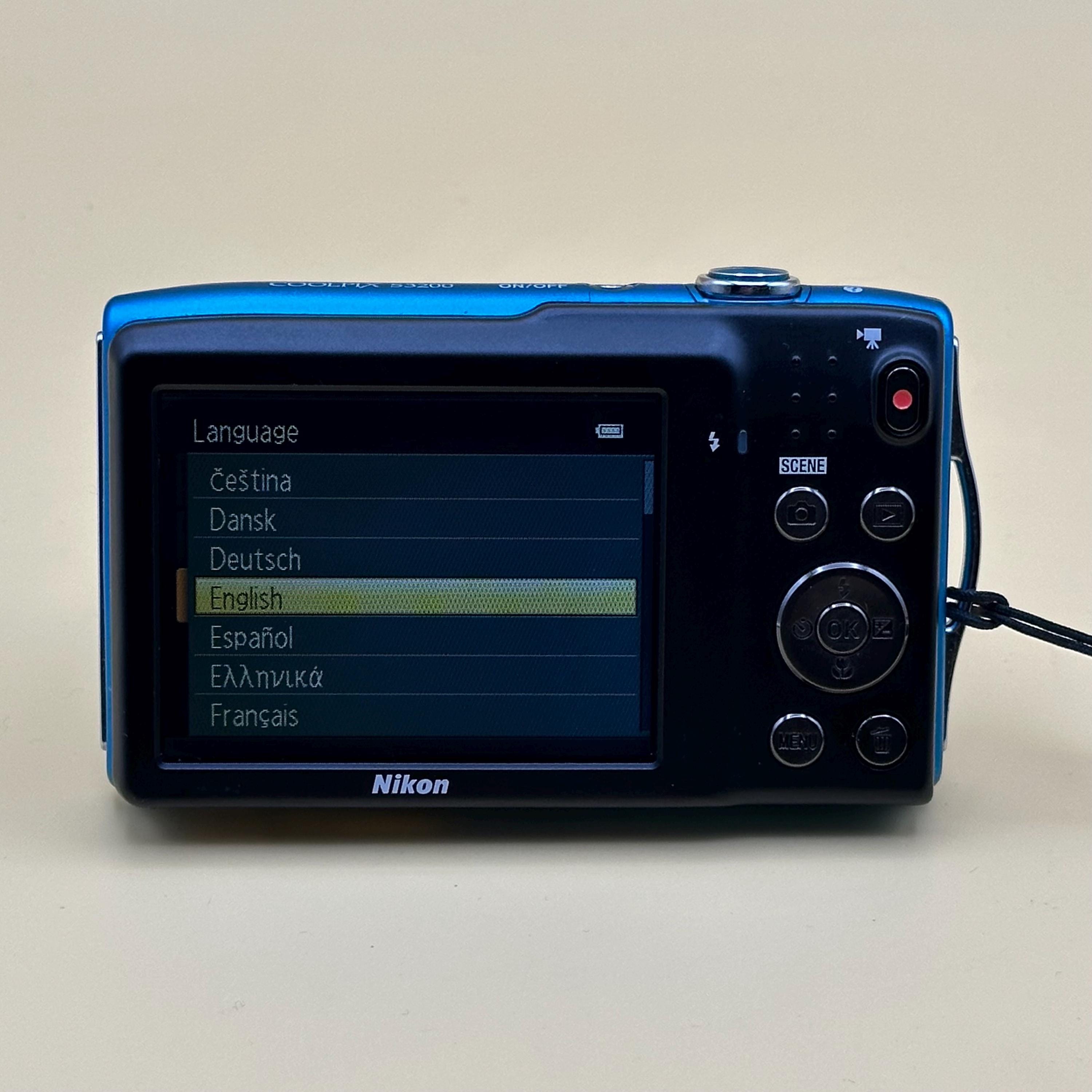 Y2K Nikon Coolpix S3200 CCD Sensor Digital Camera 16.0 MP - Tested
