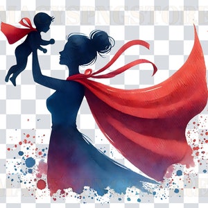 Super Mom PNG, Mother&#39;s Day Sublimation, Gift For Mother, Strong Woman SVG, Super Mother Shirt Design, Mother&#39;s Day