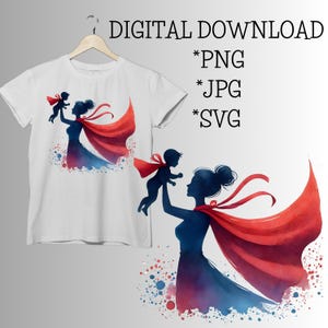 Super Mom Png Mother S Day Sublimation Design Digital Download Etsy