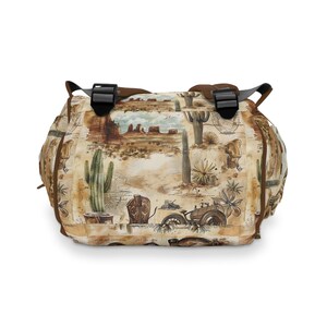 Western Chic Printed Diaper Bag: Stylish & Functional Baby Essentials Organizer image 6