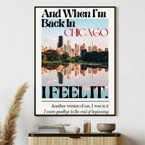 Djo 'End of Beginning' Chicago Song Original Clásico Papel Semi-Brillante Música Arte de pared