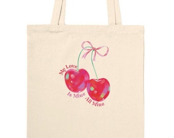 Mitski 'My Love is Mine' cute cherry bow Original Design Classic Tote Bag