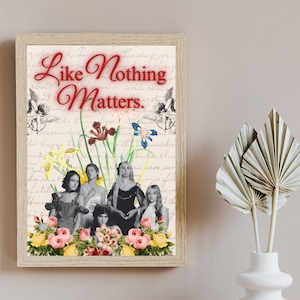 Regalo de arte de pared de la última cena para su cartel de arte de pared de flores para amantes de la música Mercancía de la banda de la última cena