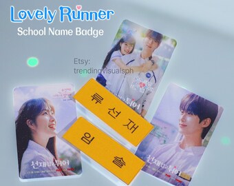 Lovely Runner Kdrama Name ID Pin with FREE Glittered Photocards Kpop Merchandise