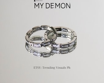 My Demon Ring Kdrama Couple Rings With Free My Demon Cross Tattoo