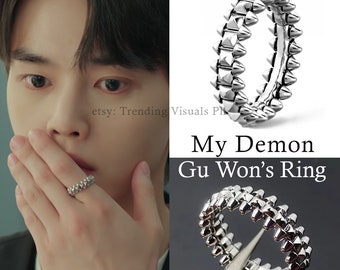My Demon Ring Gu Won&#39;s Demon Ring Song Kang with FREE Cross Tattoo Sticker Kdrama