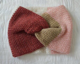 Multicolor Knitted Adult Headband | Handmade Winter Accessory