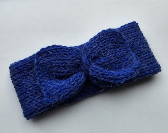 Baby Blue Knitted Headband | Handmade Baby Accessory