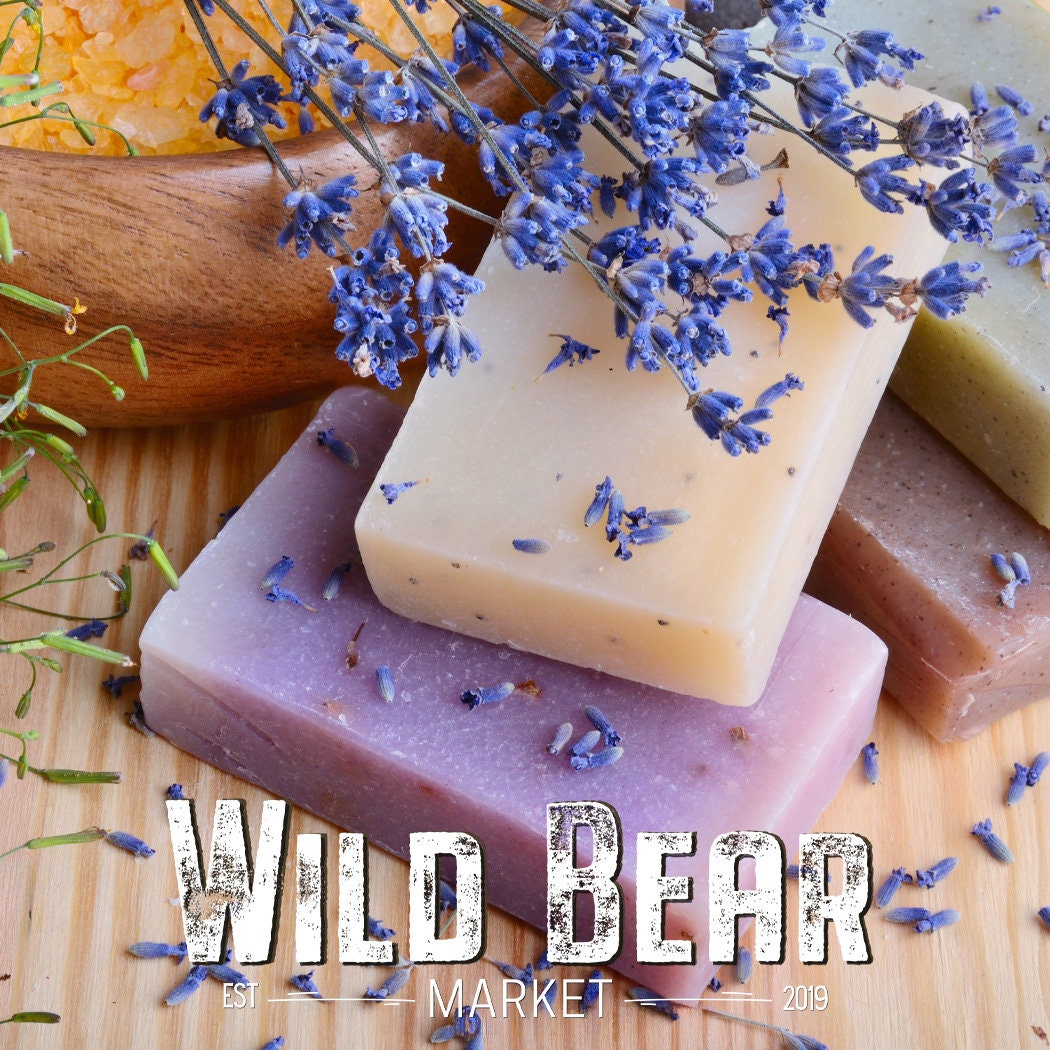 Handmade Cold Process Soap, Pine Tar Bar Soap, Charcoal for Smooth Skin