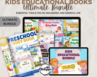 Kids Educational Books Bundle: Printable Busy & Coloring Books (PLR)