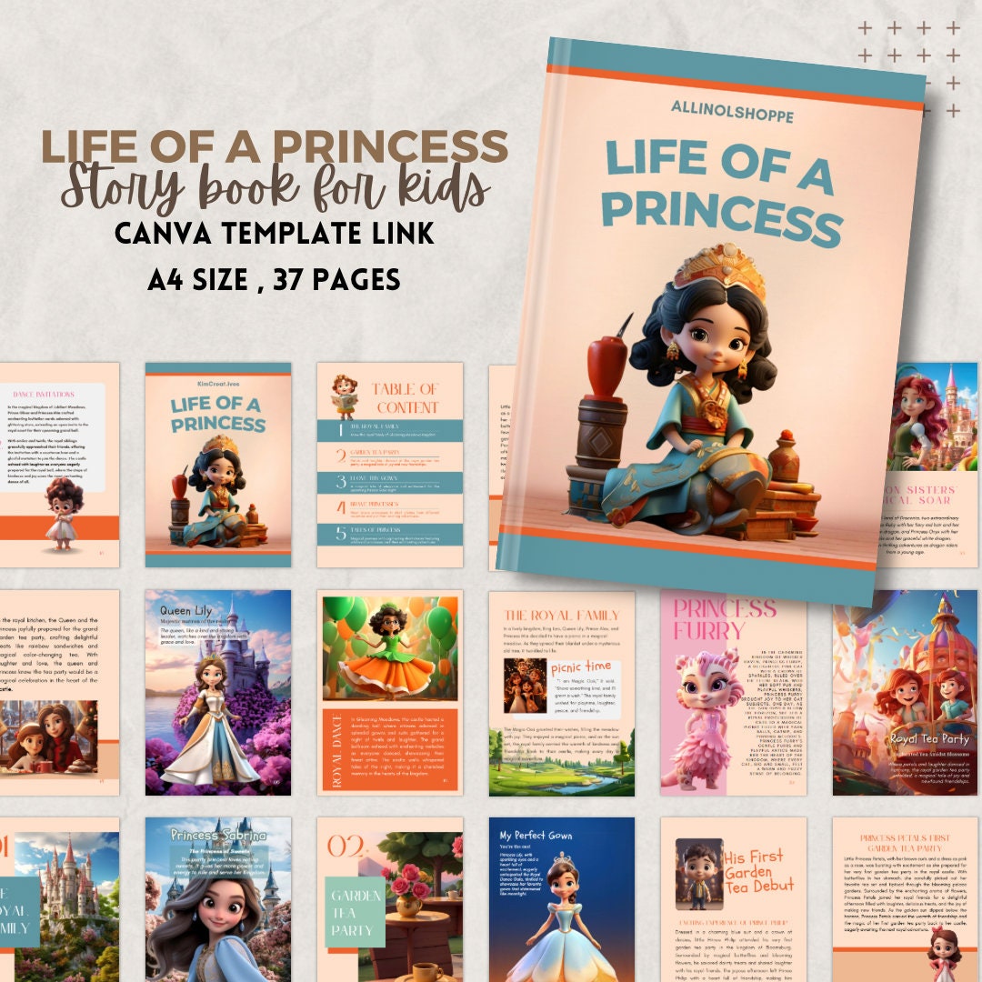 Kids Ebook Template: Children's Story Books, Editable in Canva - Etsy