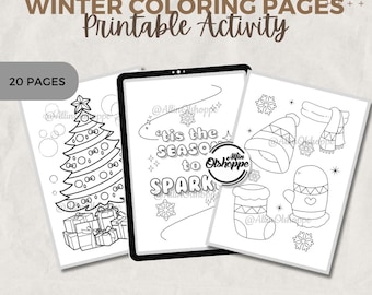 Winter Coloring Pages: Kids Printable Activity (PDF)