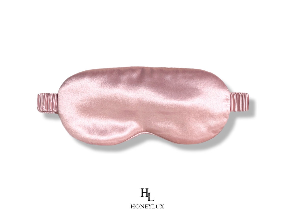 Lussuosa maschera per dormire in seta organica per un sonno di bellezza - 100% pura seta di gelso, grado 6A - Aiuta a mantenere la pelle idratata e a ridurre le rughe sottili